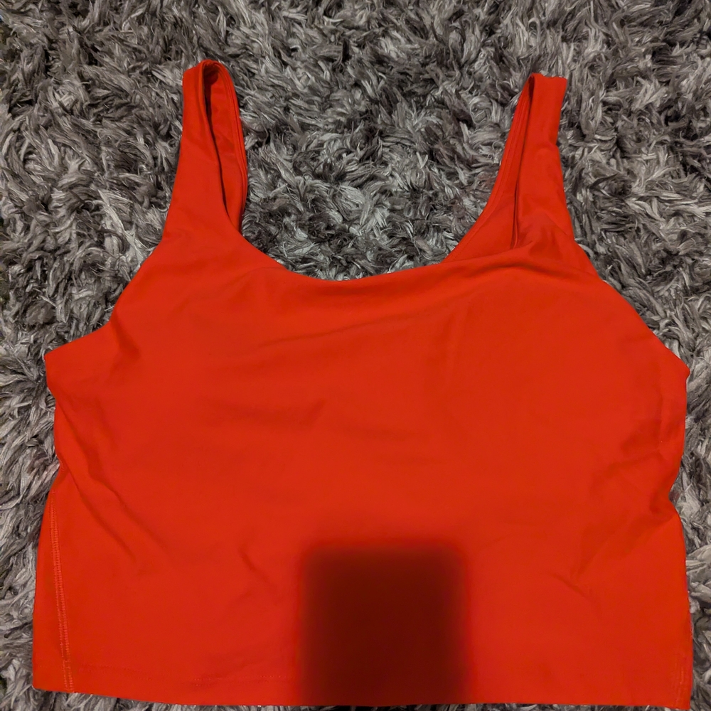 Vibrant Red Bra Top